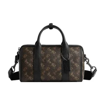 COACH Gotham PVC With Cow Leather Boston Bag Handbag Shoulder Bag Crossbody Bag Travel Bag Medium Size Unisex Chocolate