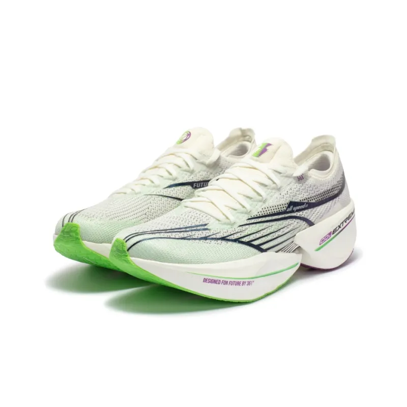 361° Flying Future Low Top Sprint Training For Long Distance Running And Marathon Running Shoes Unisex Green-2