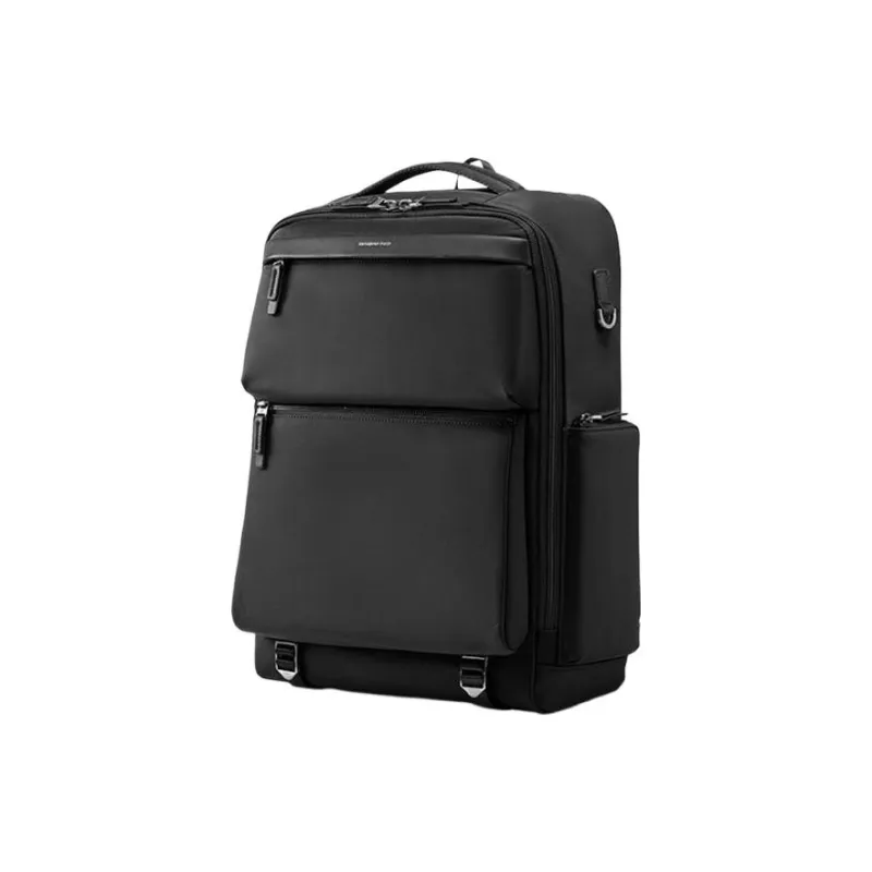 SAMSONITE Fabric With PU And Polyurethane Backpack Unisex Black-1