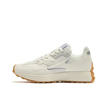 Erke Abrasion Resistant Slip Resistant Low Top Casual Athletic Shoes Women's Ivory White Poplar Catkin Purple