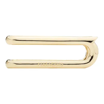 FERRAGAMO Brass Gancini Money Clip Bag Accessory Men's Gold
