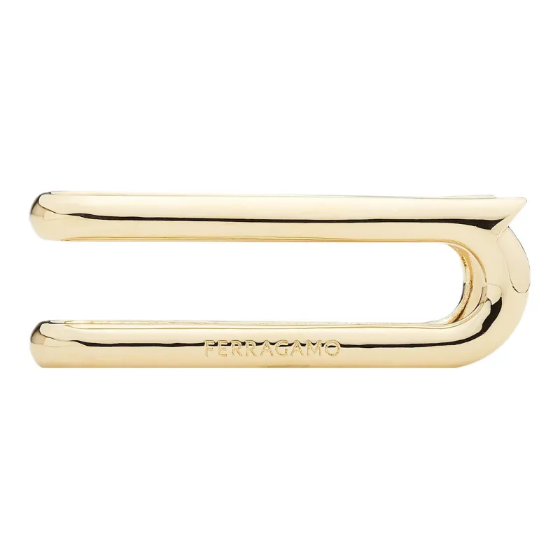 FERRAGAMO Brass Gancini Money Clip Bag Accessory Men's Gold-0