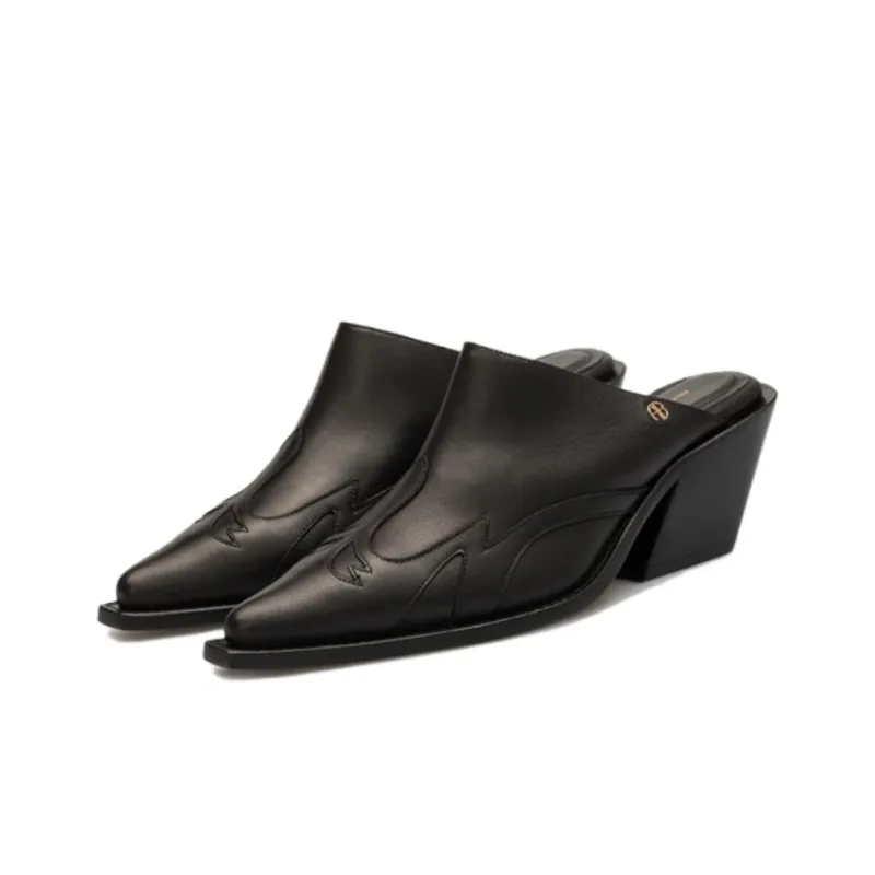 Anine Bing Tania 65mm Leather Mules Women's-2
