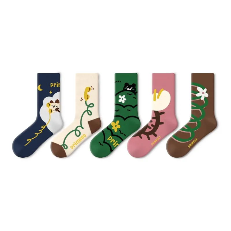 Primeet Women's Mid Calf Socks-3