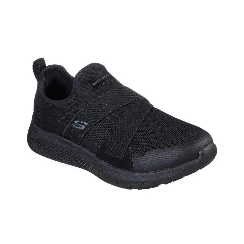 Skechers Work ELLOREE Cushioning Wear-Resistant Low-Top Casual Shoes Women's Black-2