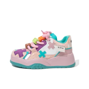 Feiyue Abrasion Resistant Breathable Skateboard Shoes Women's Pink