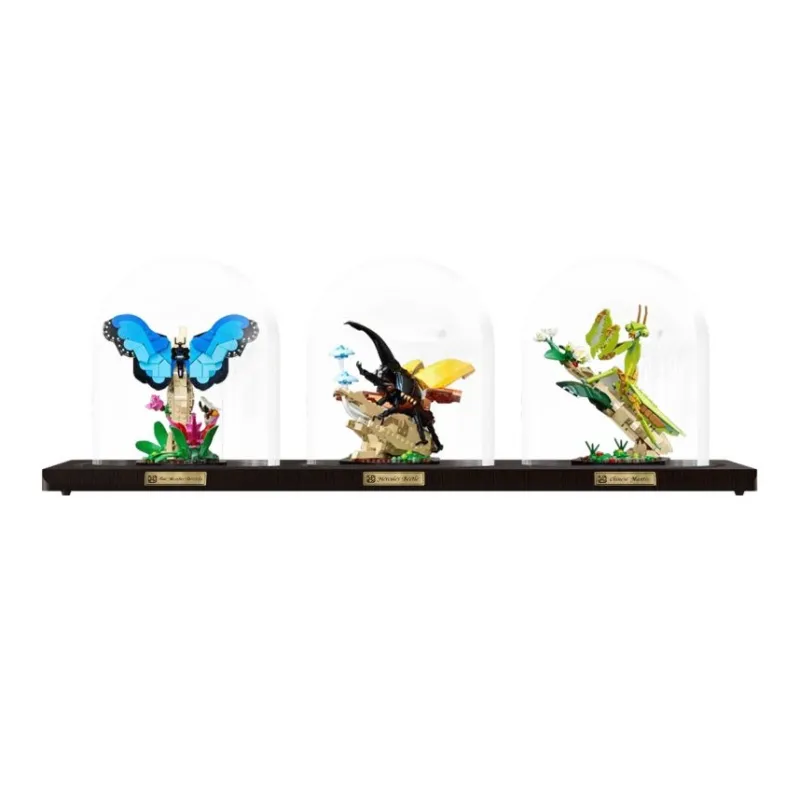 KGBOX Glass Shade For Building Block Creative IDEAS Collection 21342 Insect Inspired Collection Model Accessories-1