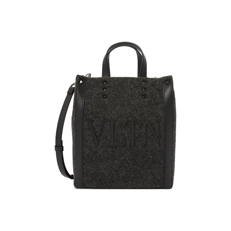 Valentino Wool Shoulder Bag, Crossbody Bag, Handbag Women's Gray-1