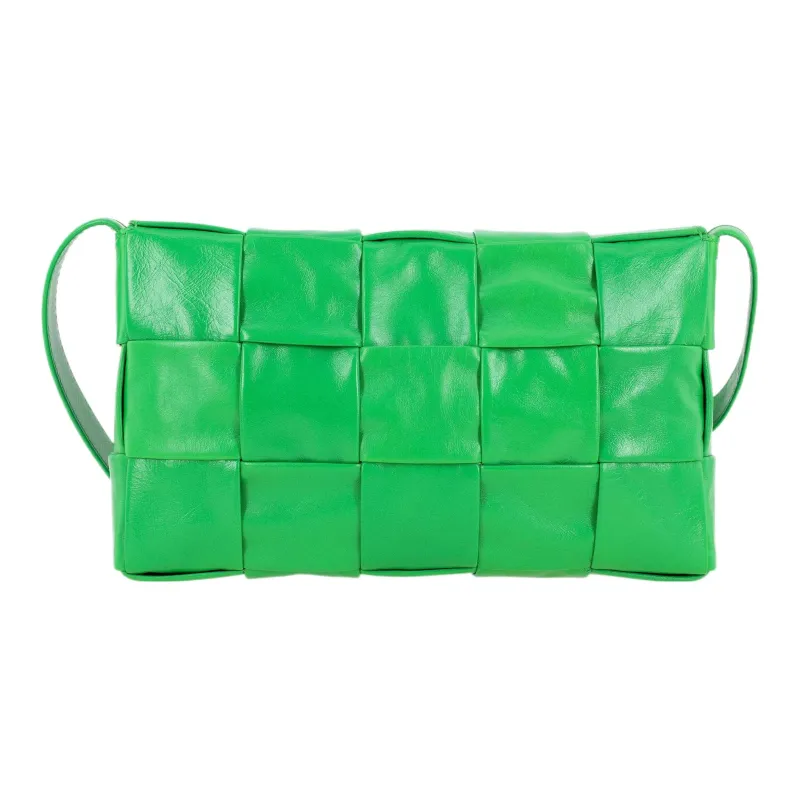 Bottega Veneta Cassette Intreccio Crossbody Bag Parakeet-5