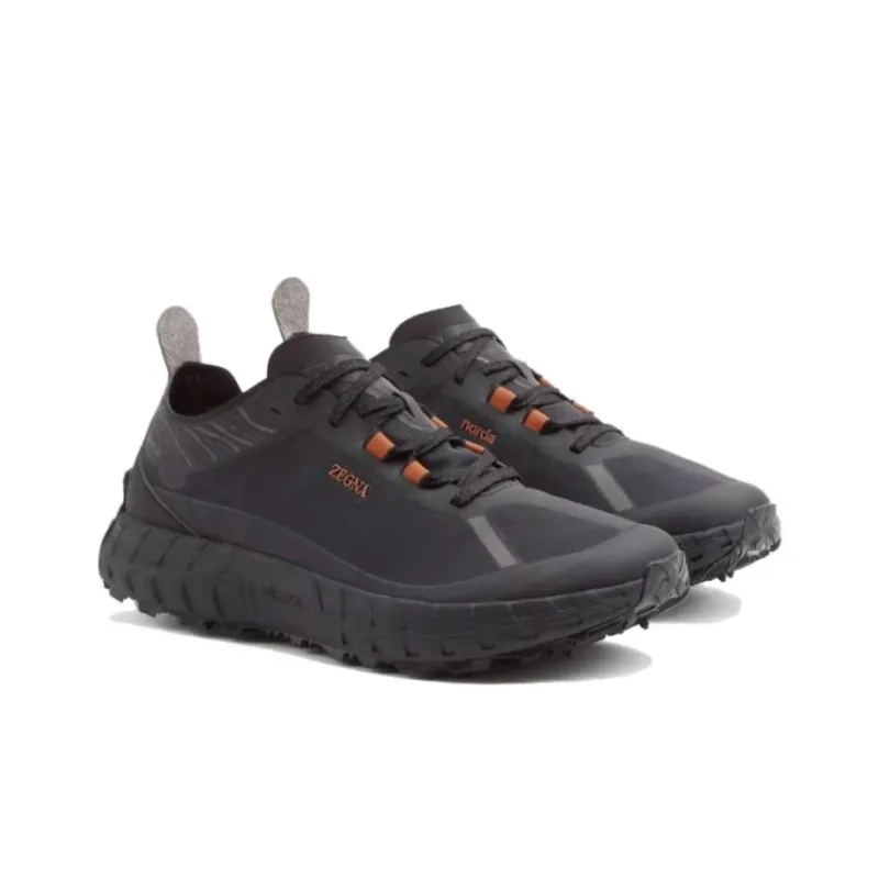 Zegna Low-Top Casual Shoes Men's Black-2