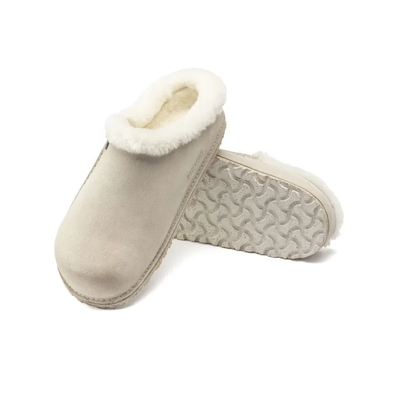 Birkenstock Suede Shearling Slippers-4