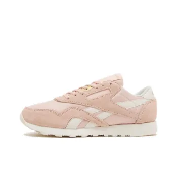 Reebok Classic Nylon Cushioning Wear-Resistant Low-Top Running Shoes Women's Pink