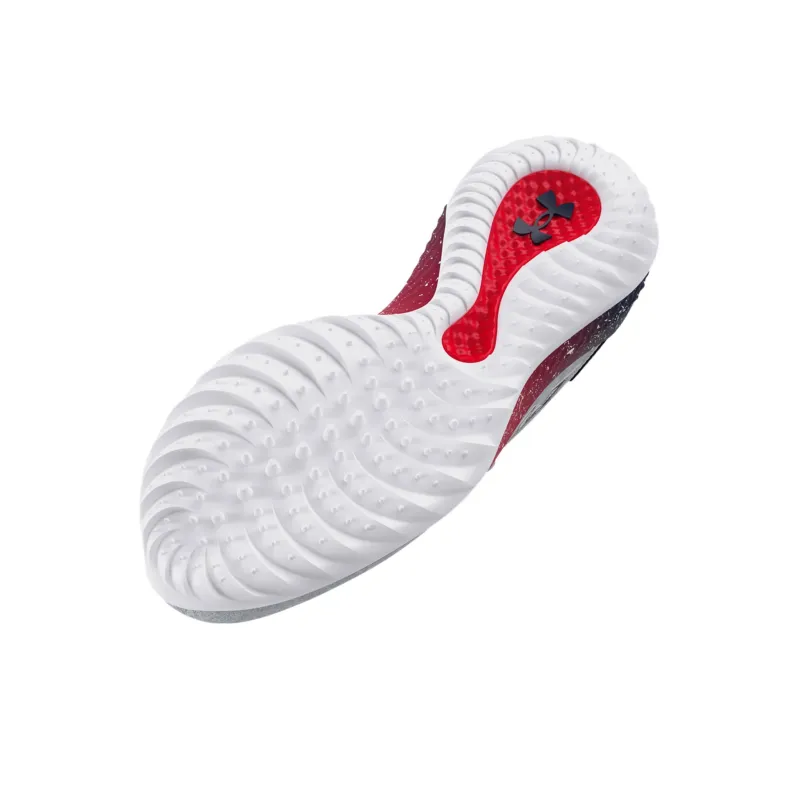 Under Armour Harper 8 Turf Usa Baseball Shoes 'Grey White Red'-3