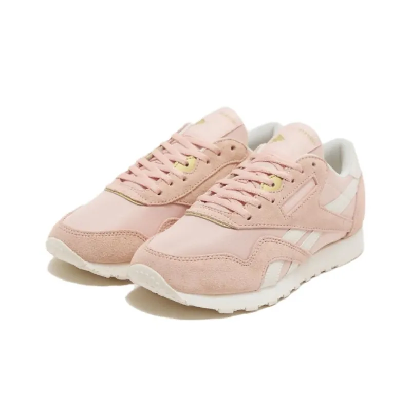 Reebok Classic Nylon Cushioning Wear-Resistant Low-Top Running Shoes Women's Pink-2
