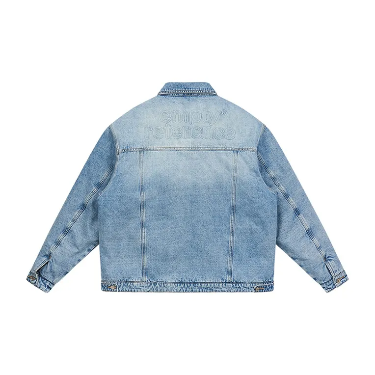 EMPTY REFERENCE Puffer Jackets Unisex Light Blue-1