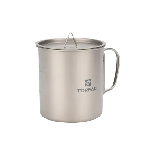 TOREAD Outdoor Water Equipment Water Container 450ML Camping Mountaineering Travel Wilderness Travel Titanium