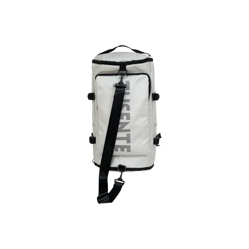 Deli Bear Oxford Backpack Large Size Unisex Black/Red/Gray-0