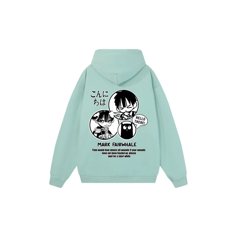 FAIRWHALE Pullover Drop Shoulder Hoodie Unisex-27