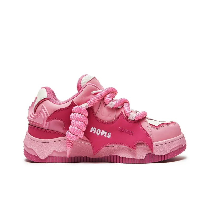 MQMS Skateboard Shoes Unisex Low Top Red-1