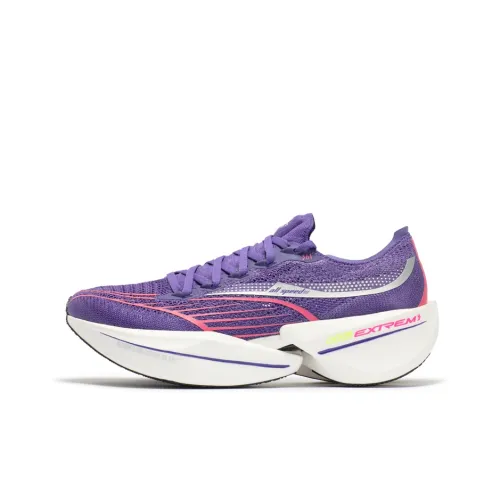 361° Flying Future Running Shoes Men High-Top Ultraviolet/Genki Pink