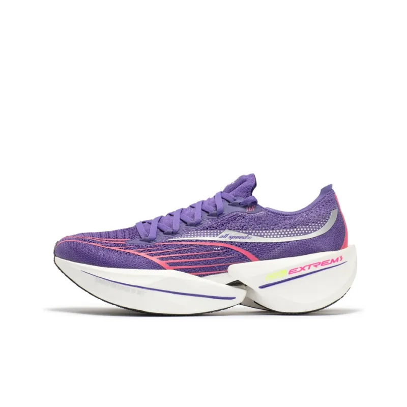 361° Flying Future Cushioning Anti-Slip And Wear-Resistant Lightweight Rebound High-Top Running Shoes Unisex Purple-0