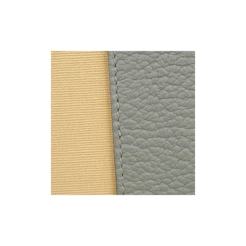 HERMES Garden Party Tempete Canvas With Leather Garden Bag Handbag Unisex Maje Gray-20