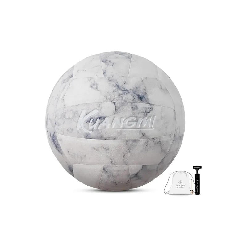Kuangmi PU Size 5 Volleyball Unisex Fishbelly White-13