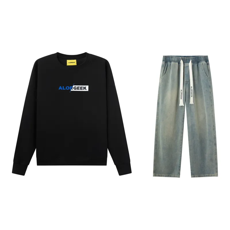 ALORGEEK Sweatshirt Sets Unisex-4