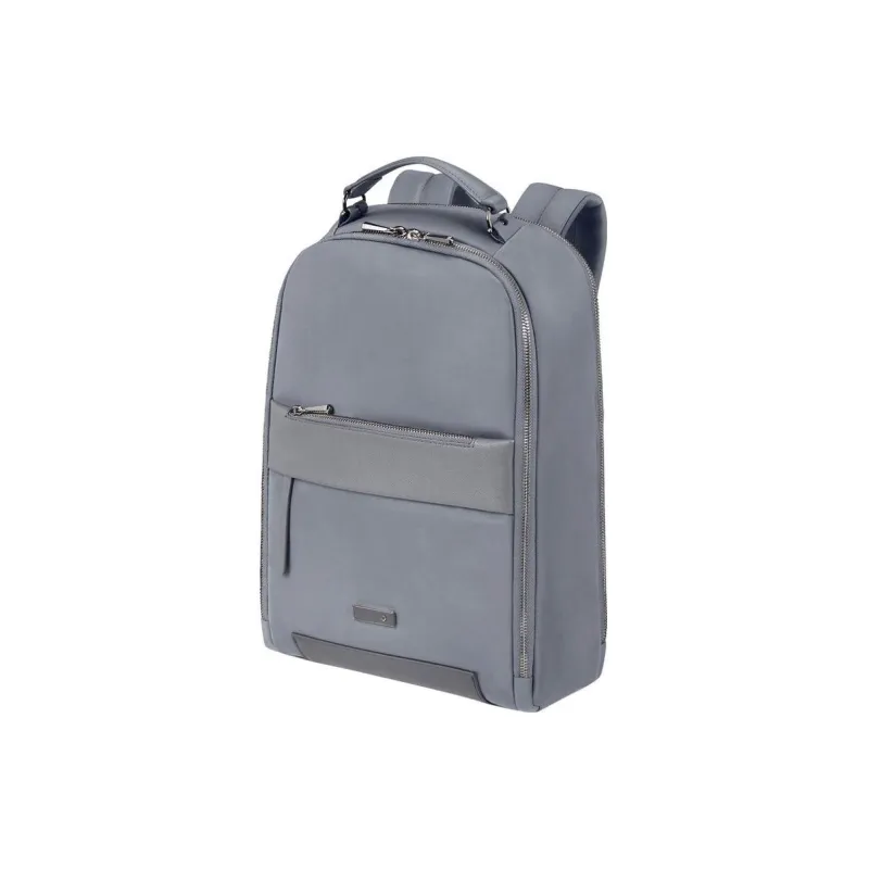 SAMSONITE Recyclable Polyester With PU Coating Backpack Regular Unisex Silver Gray-1