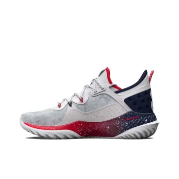 Under Armour Harper 8 Turf Usa Baseball Shoes 'Grey White Red'