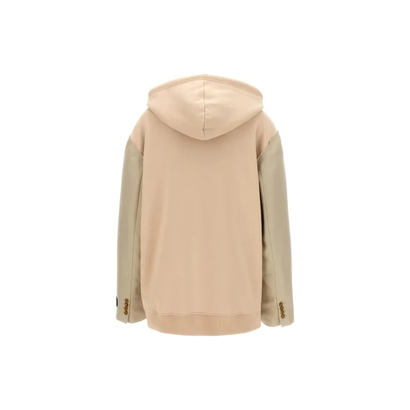 MM6 Maison Margiela Numbers motif Panelled Hoodie-1