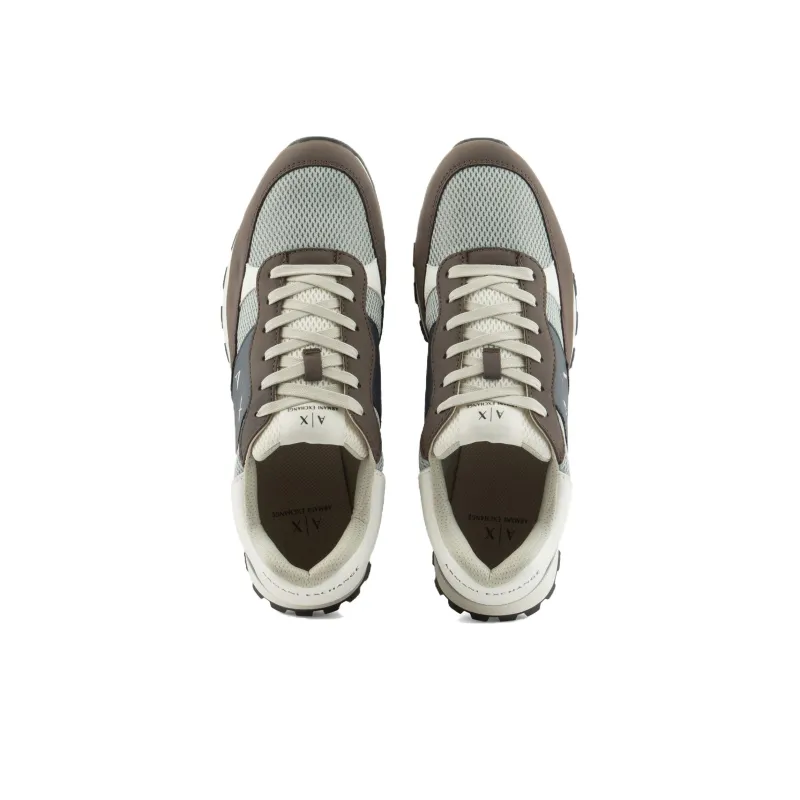 ARMANI EXCHANGE Low Top Casual Shoes Men's Coffee Gray-3