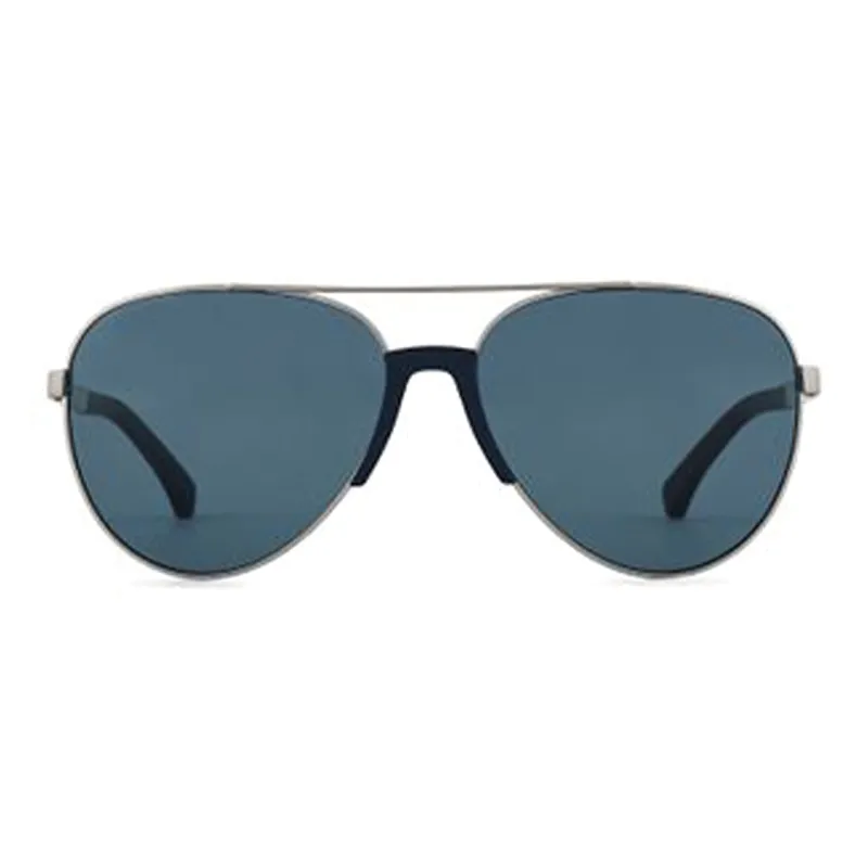 EMPORIO ARMANI Metallic Aluminum Aviator Sunglasses Men's Silver-1