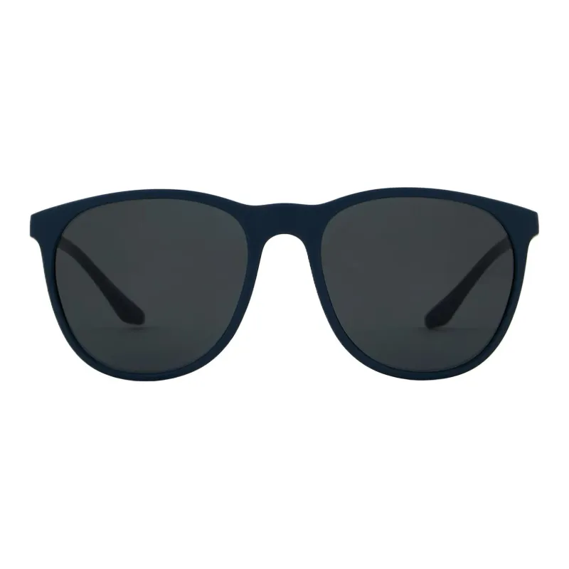 EMPORIO ARMANI Metal Nylon Bio-Nylon Fiber Irregular Shape Sunglasses Women's Dark Blue-1