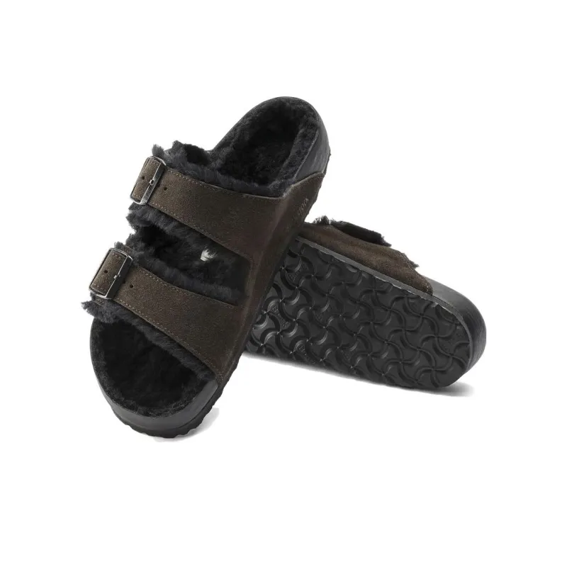 Birkenstock Slide Slippers Unisex Mocha Narrow Fit-4