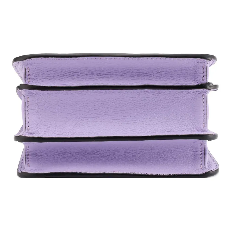 VERSACE La Medusa Calfskin Metal Fanny Pack, Shoulder Bag Women's Purple-5