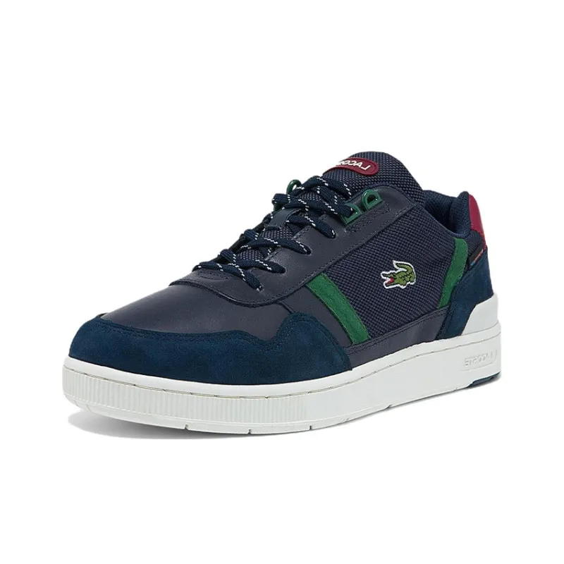 LACOSTE T clip Low Top Skateboard Shoes Men's Blue-0