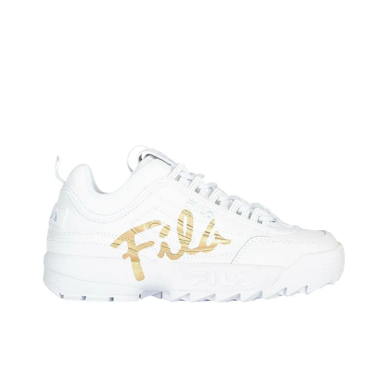 FILA Women's Disruptor 2 Script 'White Chalk Pink'-1