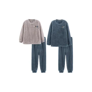 Sleep Pajama Set Unisex Gray Blue