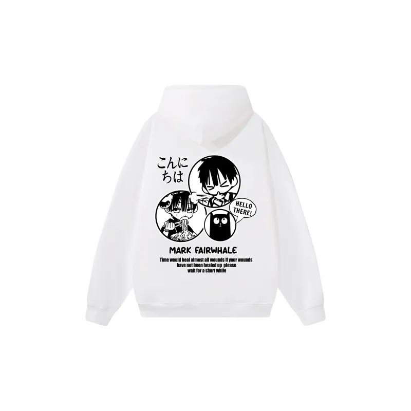 FAIRWHALE Pullover Drop Shoulder Hoodie Unisex-21