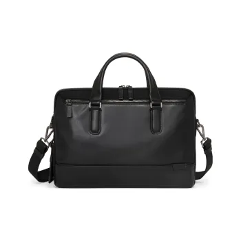 TUMI Nylon Briefcase, Shoulder Bag, Crossbody Bag, Handbag Regular Men's Black