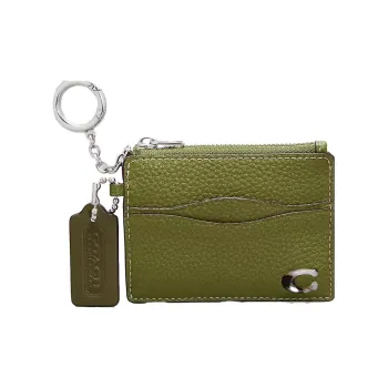 Coachtopia Leather Wallet, Card Holder Regular Women's Olive Green