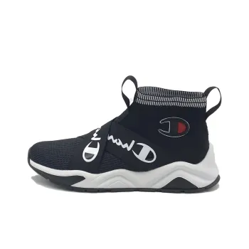 Champion Rally Crossover Cushioning, Wear Resistant High Top Running Shoes Men's Black
