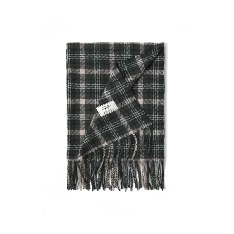 FREE RABBITⅡ Faux Cashmere Knit Scarves Unisex-3