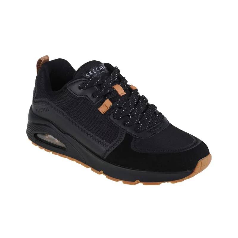 Skechers UnoLayover Cushioning Wear-Resistant Low-Top Skateboard Shoes Men's Black-1