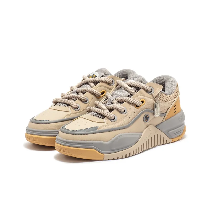 361° Peace Elite Series Anti Slip Wear Resistant Low Top Skateboard Shoes Men's Taupe-2