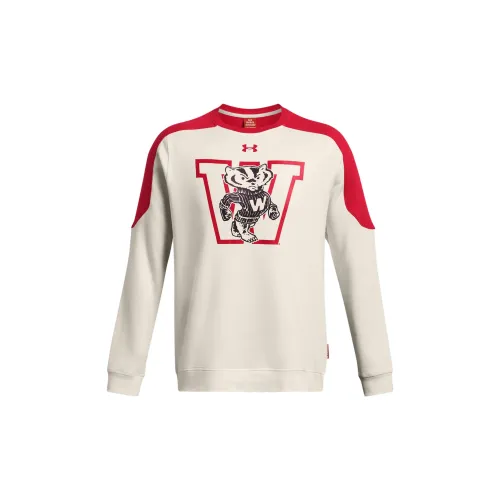 Under Armour Iconic Gameday Sweatshirts Men Off White - Red