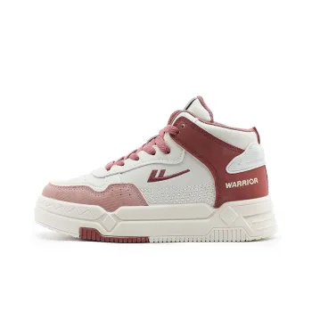 Warrior Wear resistant And Lightweight High Top Skateboard Shoes Women's Beige Pink