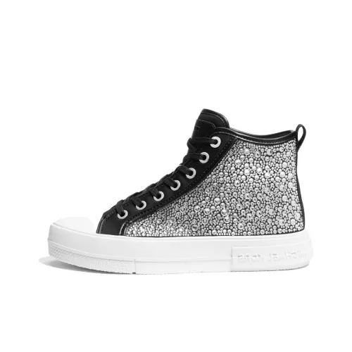 MICHAEL KORS Evy High-Top Skateboard Shoes Women's Silver