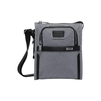 TUMI Fabric Messenger Bag Shoulder Bag Crossbody Bag Small Size Men's Meteor Gray